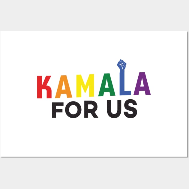 Kamala for US - Rainbow Wall Art by guayguay